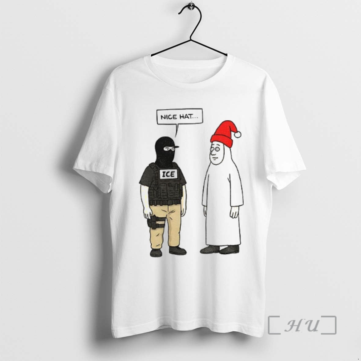 Officials Nice Hat Cartoon Funny Abolish Ice Anti Fascist Christmas T-Shirts, Hoodie, Sweatshirt | InkNestWear.com