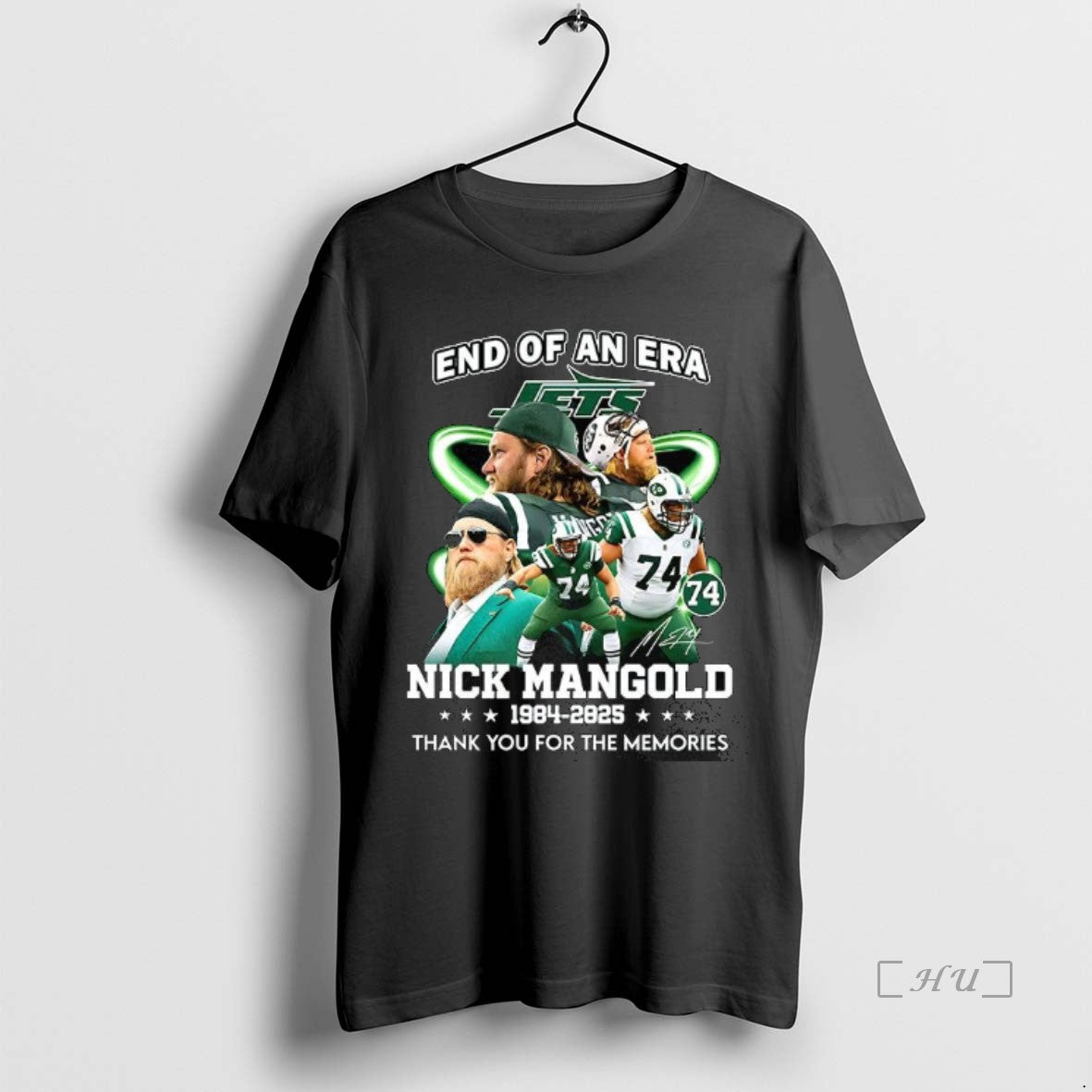 Officials Nick Mangold End Of An Era Thank You For The Memories 2025 Signature Premium T-Shirts, Hoodie, Sweatshirt