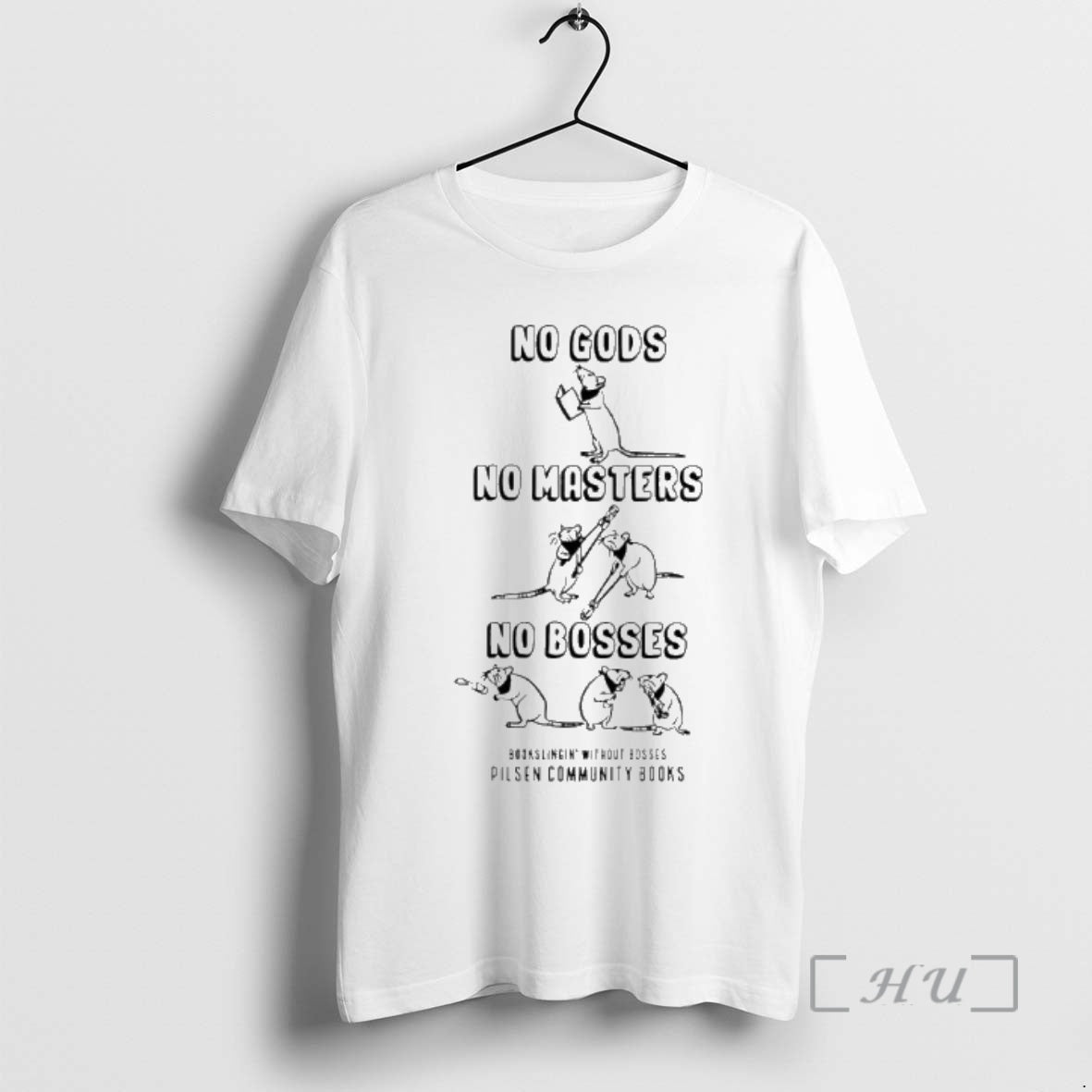 Officials No Gods No Masters No Bosses Rat Books T-Shirts, Hoodie, Sweatshirt | InkNestWear.com
