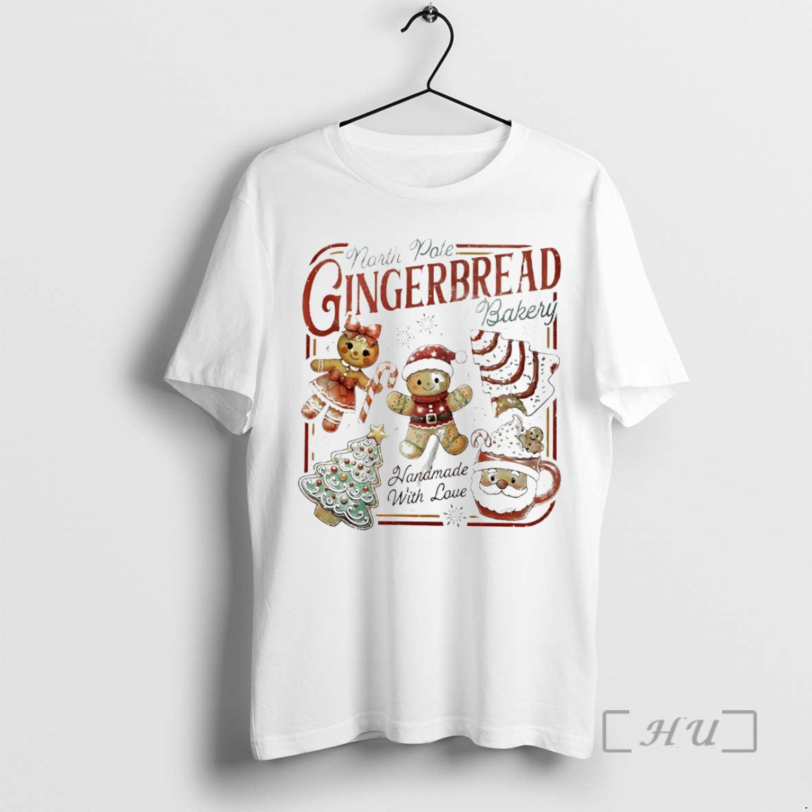 Officials North Pole Gingerbread Bakery Handmade With Love Christmas T-Shirts, Hoodie, Sweatshirt | InkNestWear.com