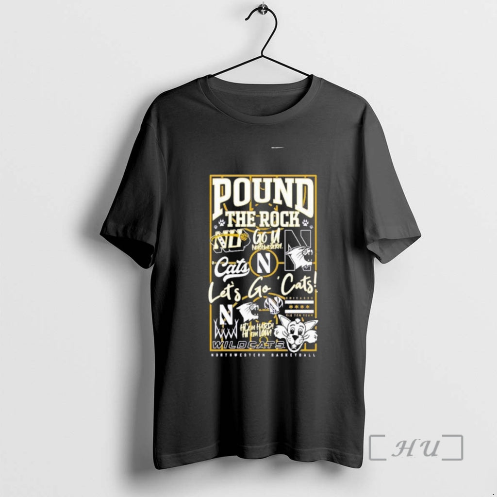 Officials Northwestern Football Pound The Rock Lets Go Cats T-Shirts, Hoodie, Sweatshirt | InkNestWear.com