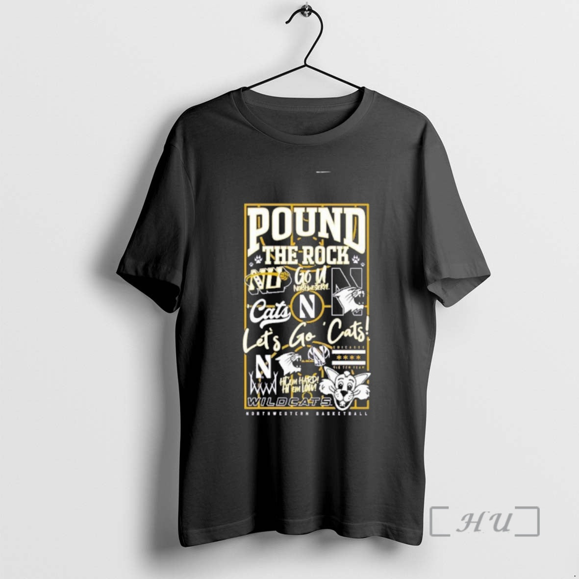 Officials Northwestern Football Pound The Rock Lets Go Cats T-Shirts, Hoodie, Sweatshirt | InkNestWear.com