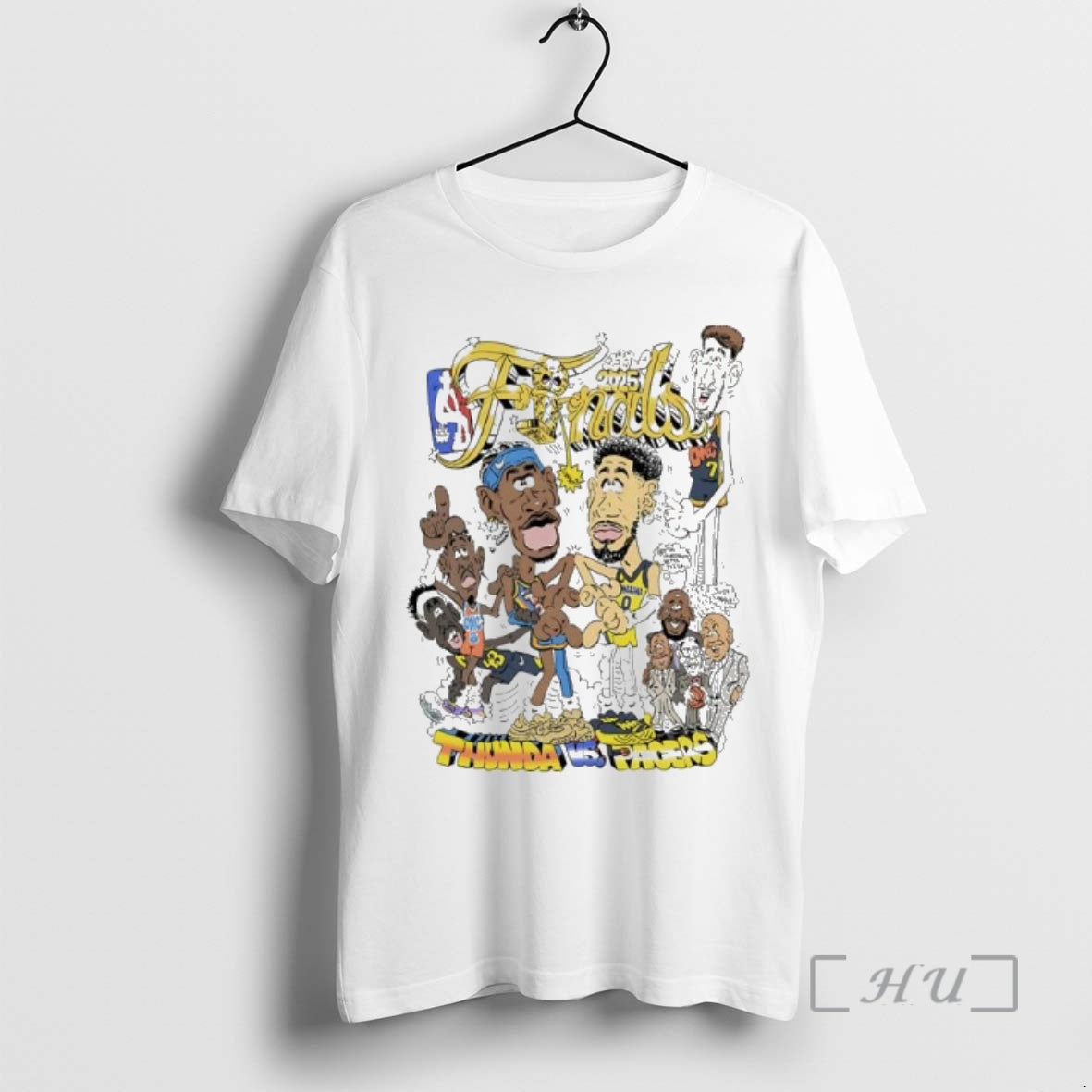 Officials Okc Thunder Vs Indiana Pacers 2025 Nba Finals Caricature T-Shirts, Hoodie, Sweatshirt | InkNestWear.com