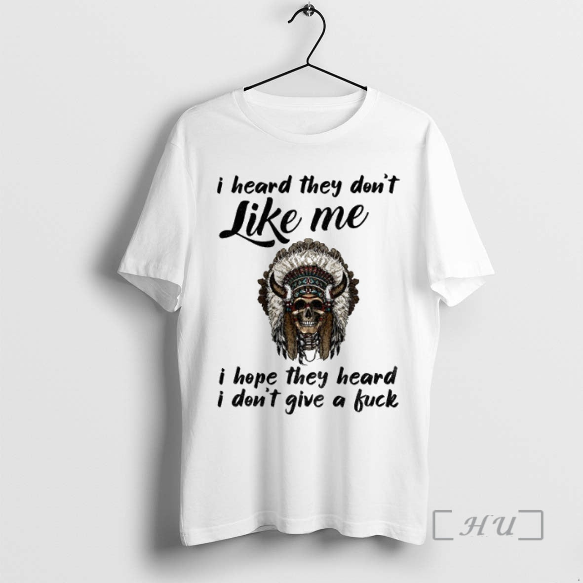 Officials Opiftfrd Native Skull I Heard They Dont Like Me I Hope They Heard T-Shirts, Hoodie, Sweatshirt | InkNestWear.com