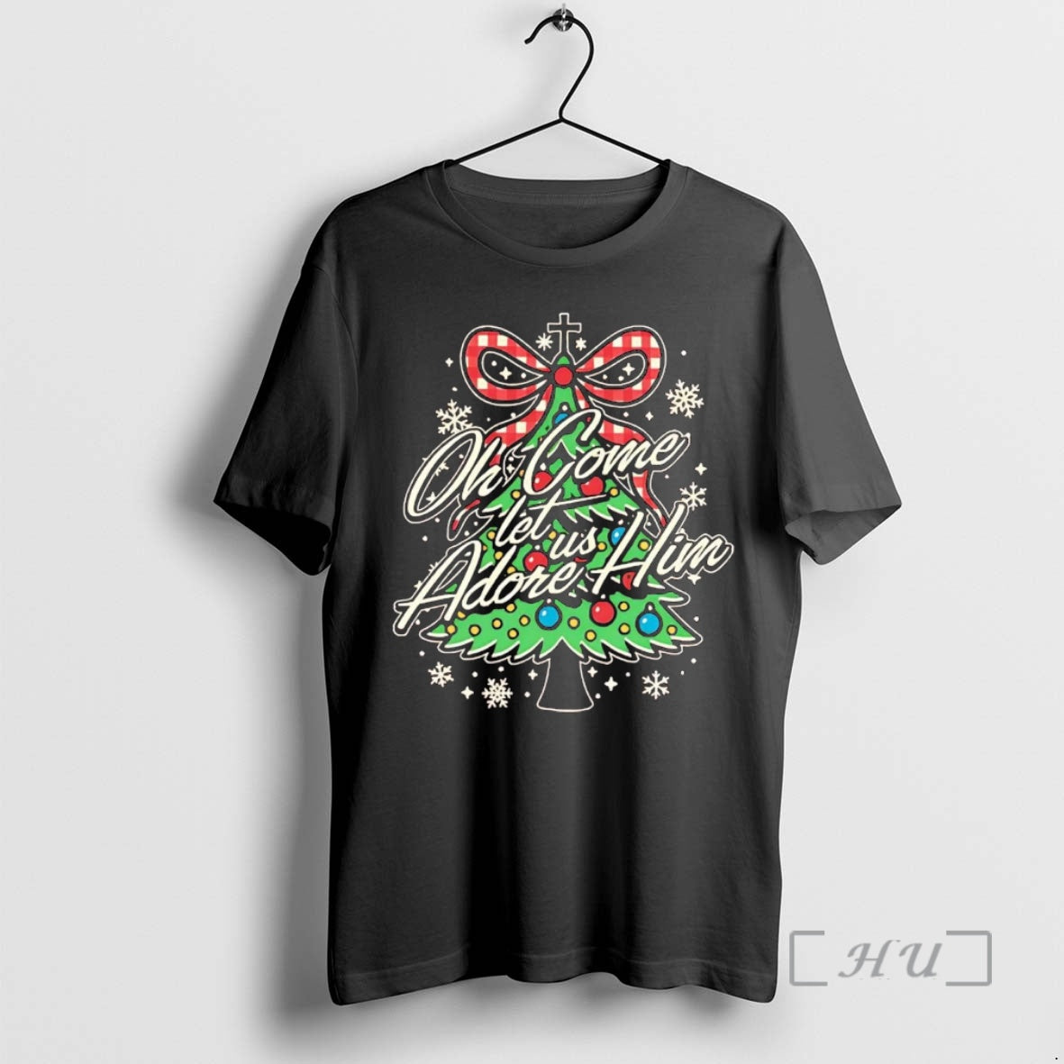 Officials Oh Come Let Us Adore Him Christmas Tree T-Shirts, Hoodie, Sweatshirt | InkNestWear.com