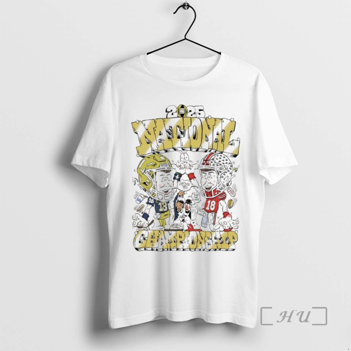 Officials Ohio State Vs Notre Dame 2025 National Championship Caricature T-Shirts, Hoodie, Sweatshirt | InkNestWear.com