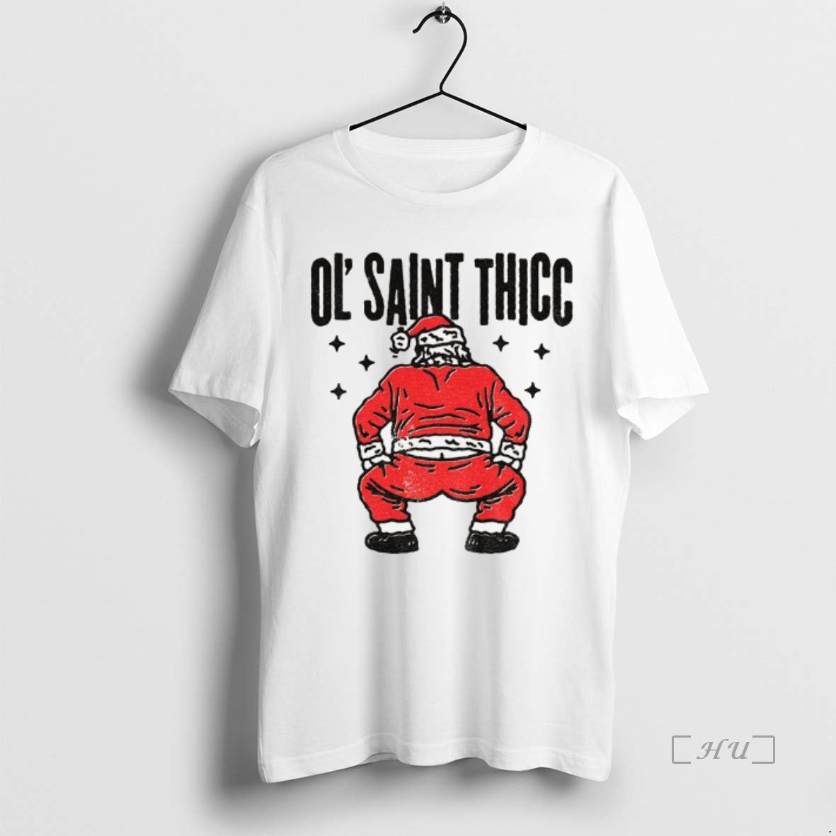 Officials Ol Saint Thicc Slutty Twerkin Santa Claus Funny Christmas T-Shirts, Hoodie, Sweatshirt | InkNestWear.com