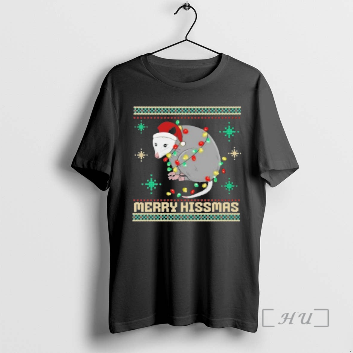 Officials Opossum Merry Hissmas Ugly Christmas T-Shirts, Hoodie, Sweatshirt | InkNestWear.com