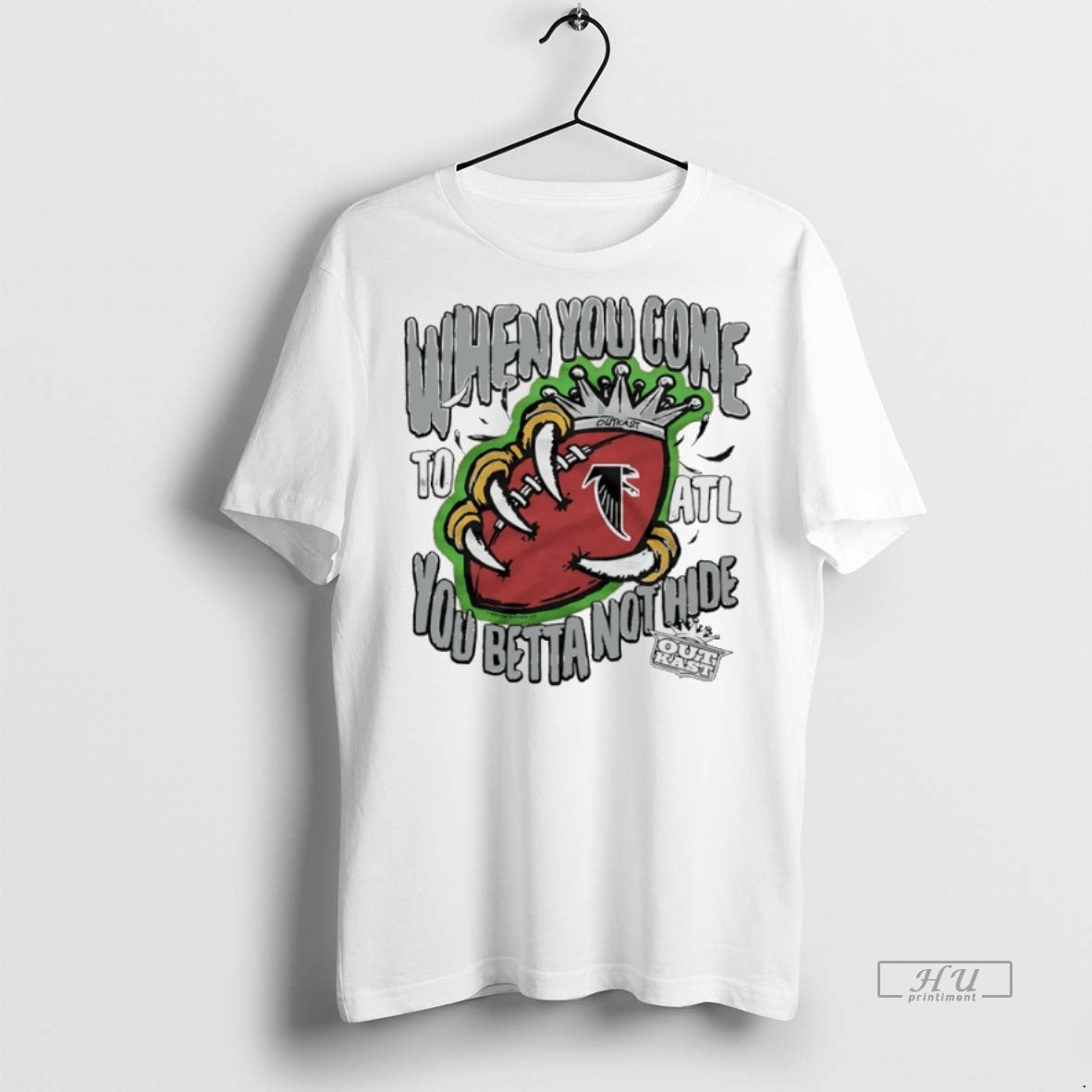 Officials Outkast X Atlanta Falcons When You Come You Betta Not Hide Premium T-Shirts, Hoodie, Sweatshirt | InkNestWear.com