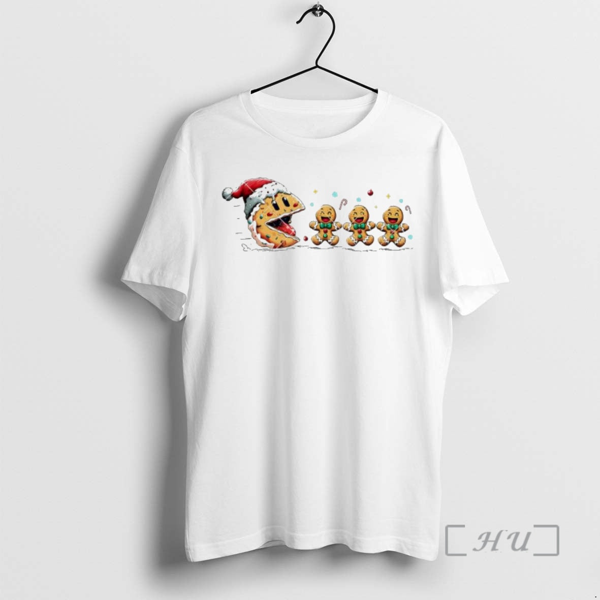 Officials Pacman Cookies Gingerbread Man Happy Christmas T-Shirts, Hoodie, Sweatshirt | InkNestWear.com