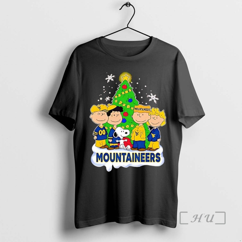 Officials Peanuts West Virginia Mountaineers Under Christmas Tree T Shirt Sweater