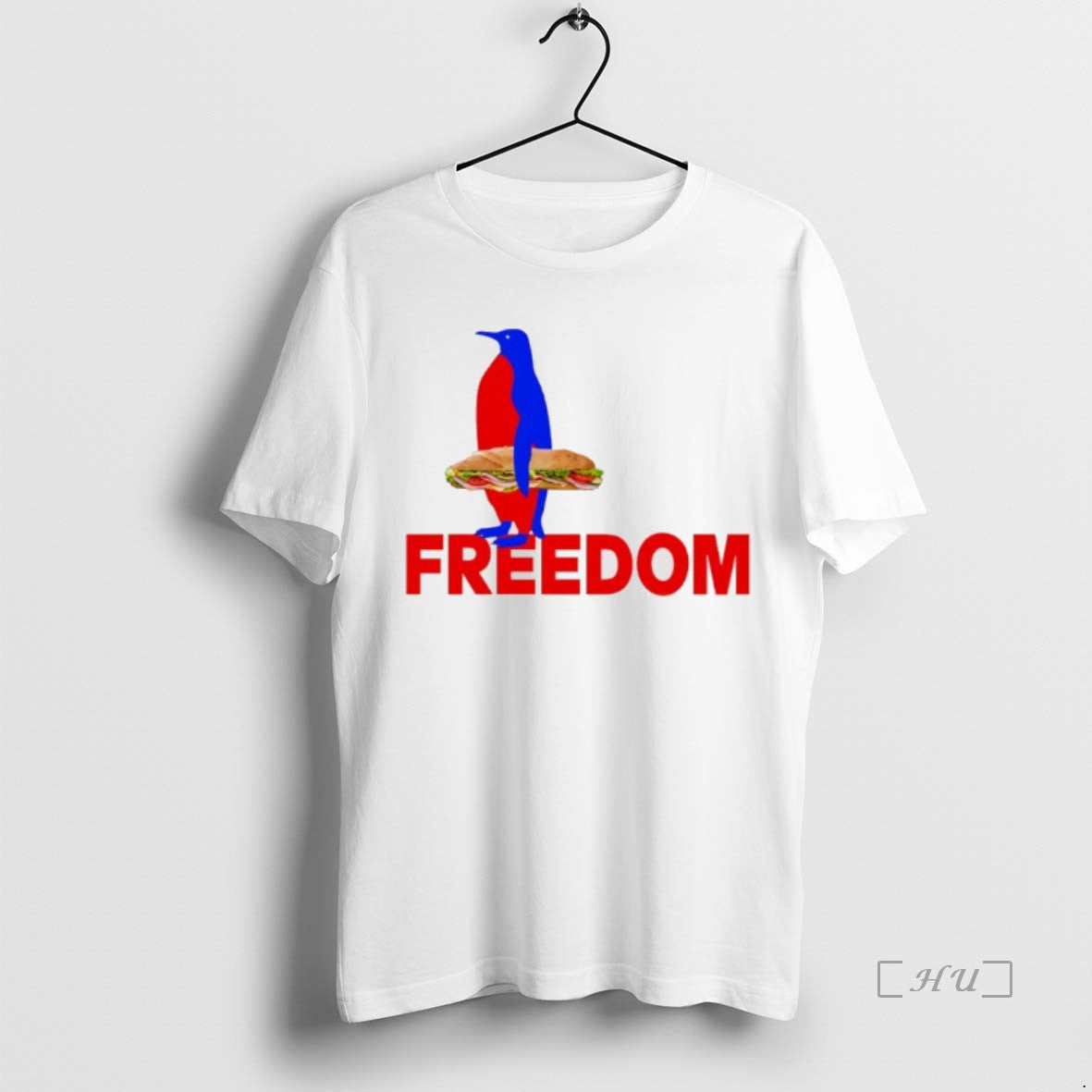 Officials Penguin Holding Sandwich Freedom Resist Political T-Shirts, Hoodie, Sweatshirt | InkNestWear.com