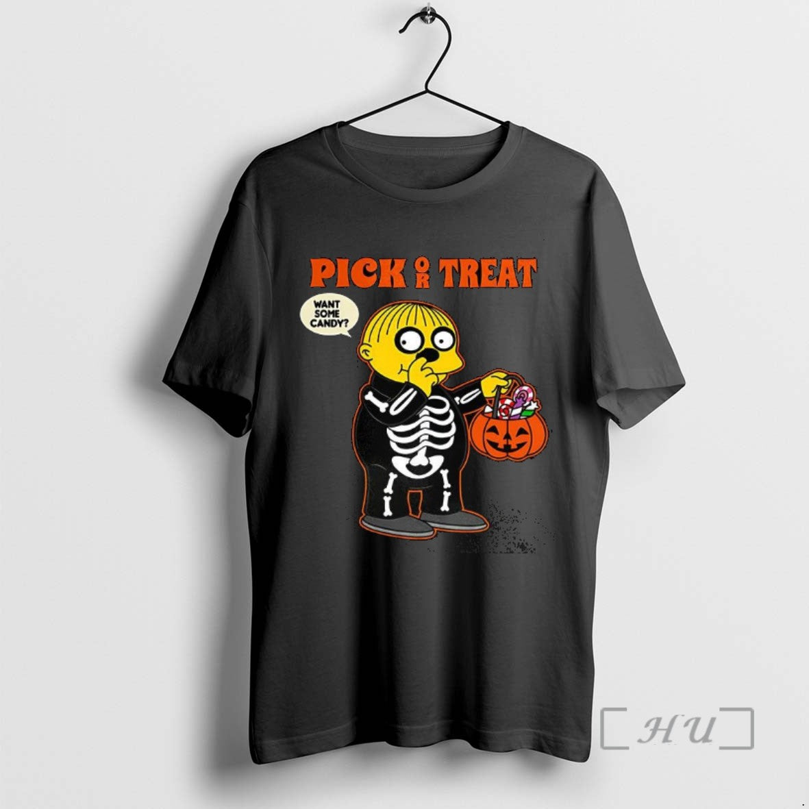Officials Pick Or Treat Want Some Candy Cartoon Halloween T Shirt Sweater