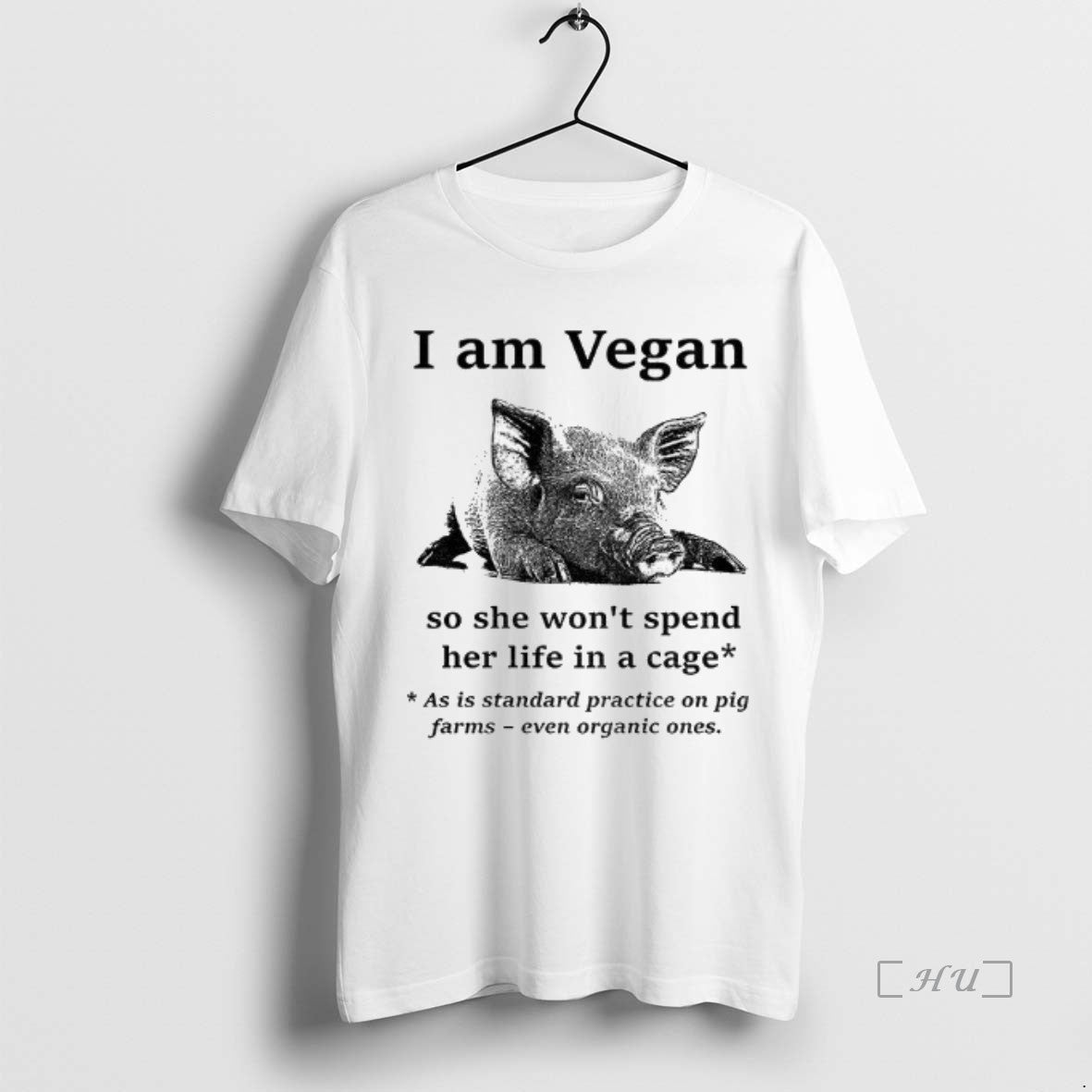 Officials Pig I Am Vegan So She Wont Spend Her Life In A Cage As T-Shirts, Hoodie, Sweatshirt | InkNestWear.com