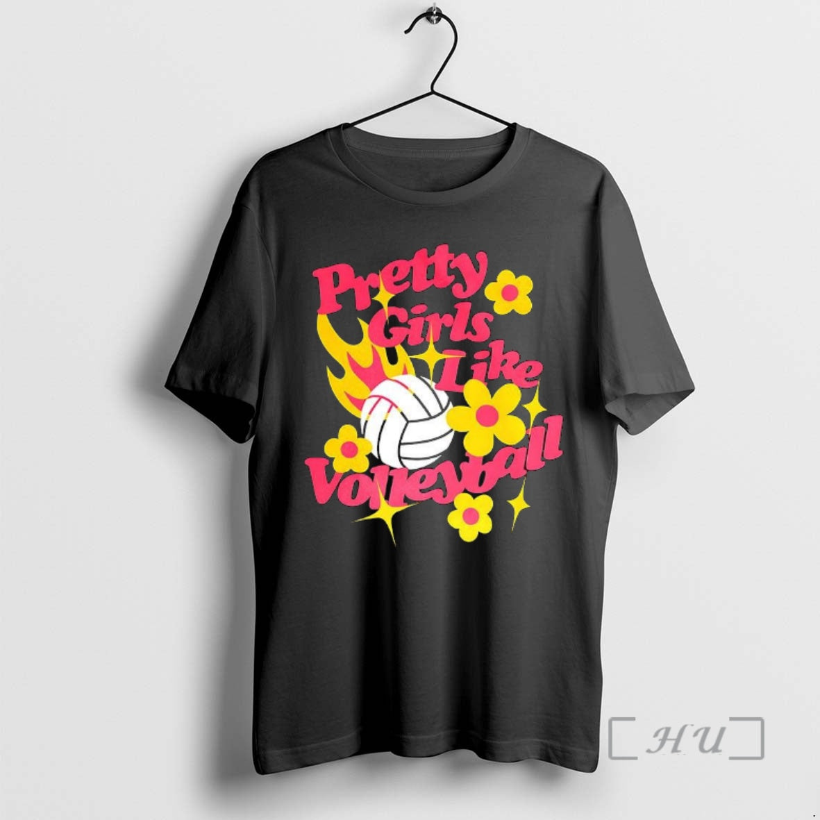 Officials Pretty Girls Like Volleyball Flowers T-Shirts, Hoodie, Sweatshirt | InkNestWear.com
