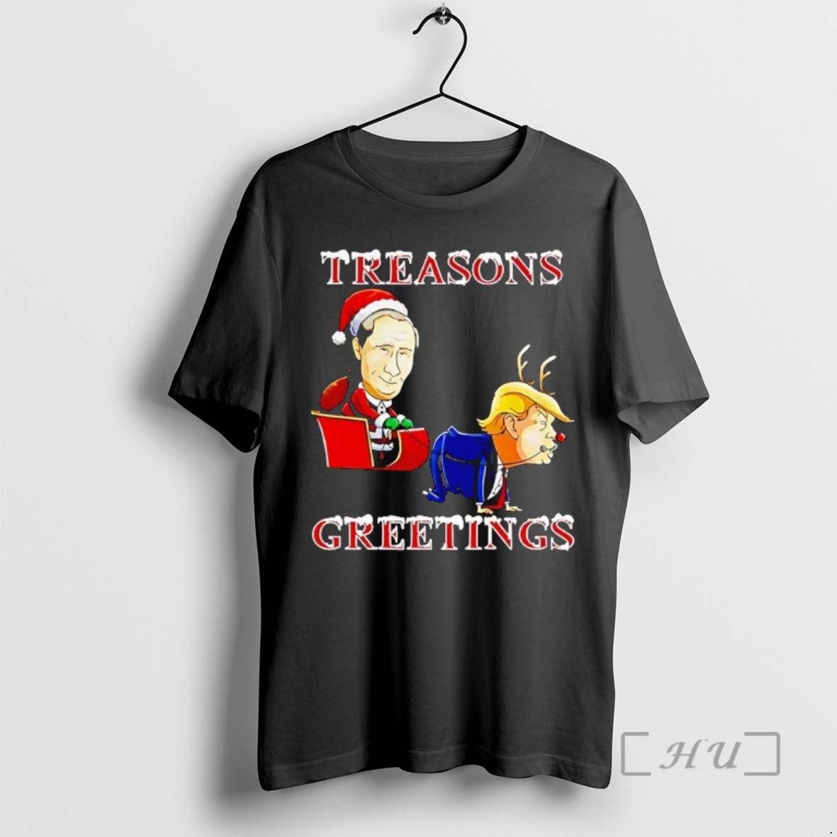 Officials Putin Vs Donald Trump Treasons Greetings Merry Christmas Meme T-Shirts, Hoodie, Sweatshirt | InkNestWear.com