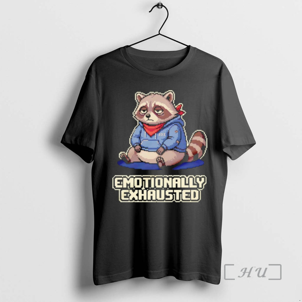 Officials Raccoon Emotionally Exhausted Cartoon