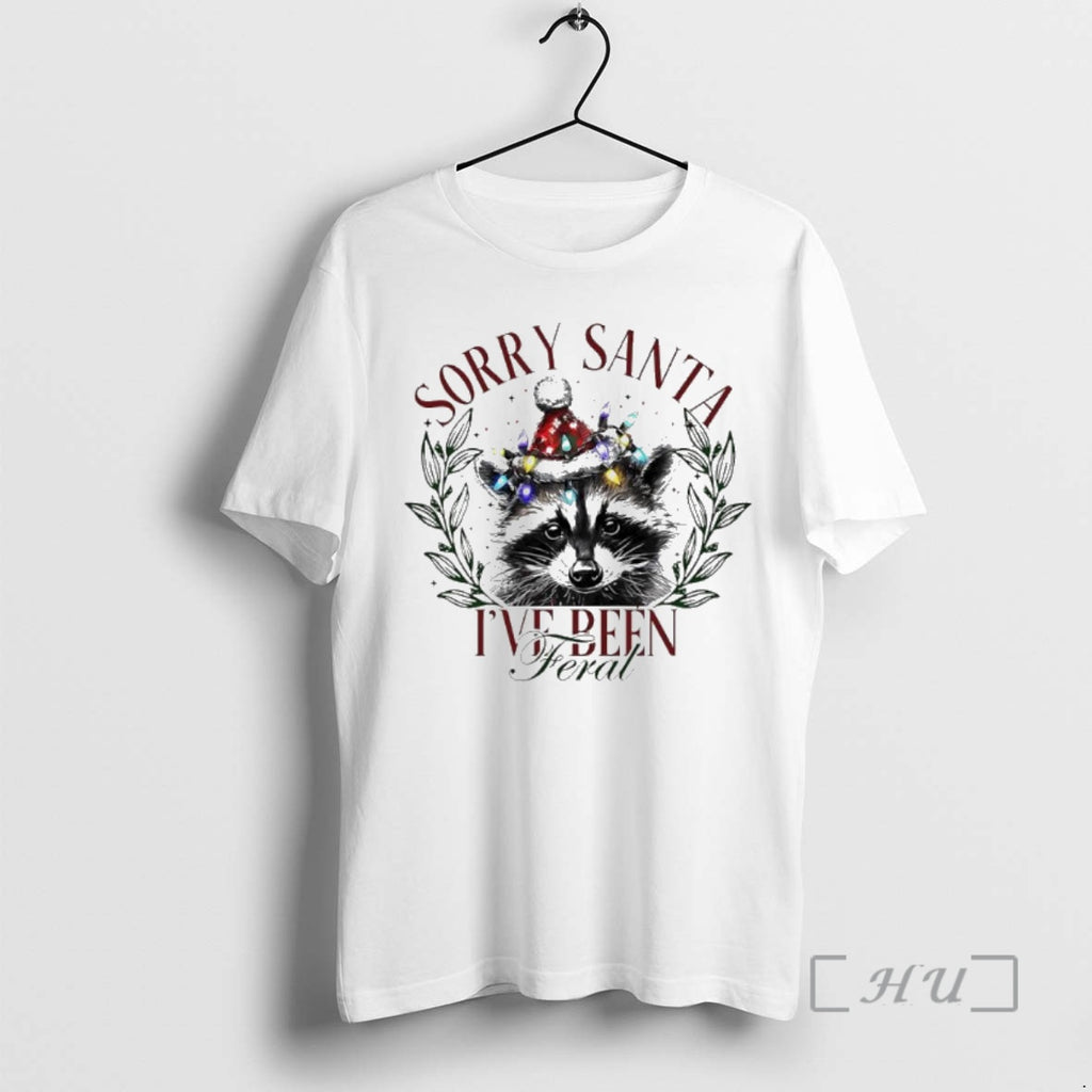 Officials Raccoon Sorry Santa Ive Been Feral Christmas T-Shirts, Hoodie, Sweatshirt | InkNestWear.com