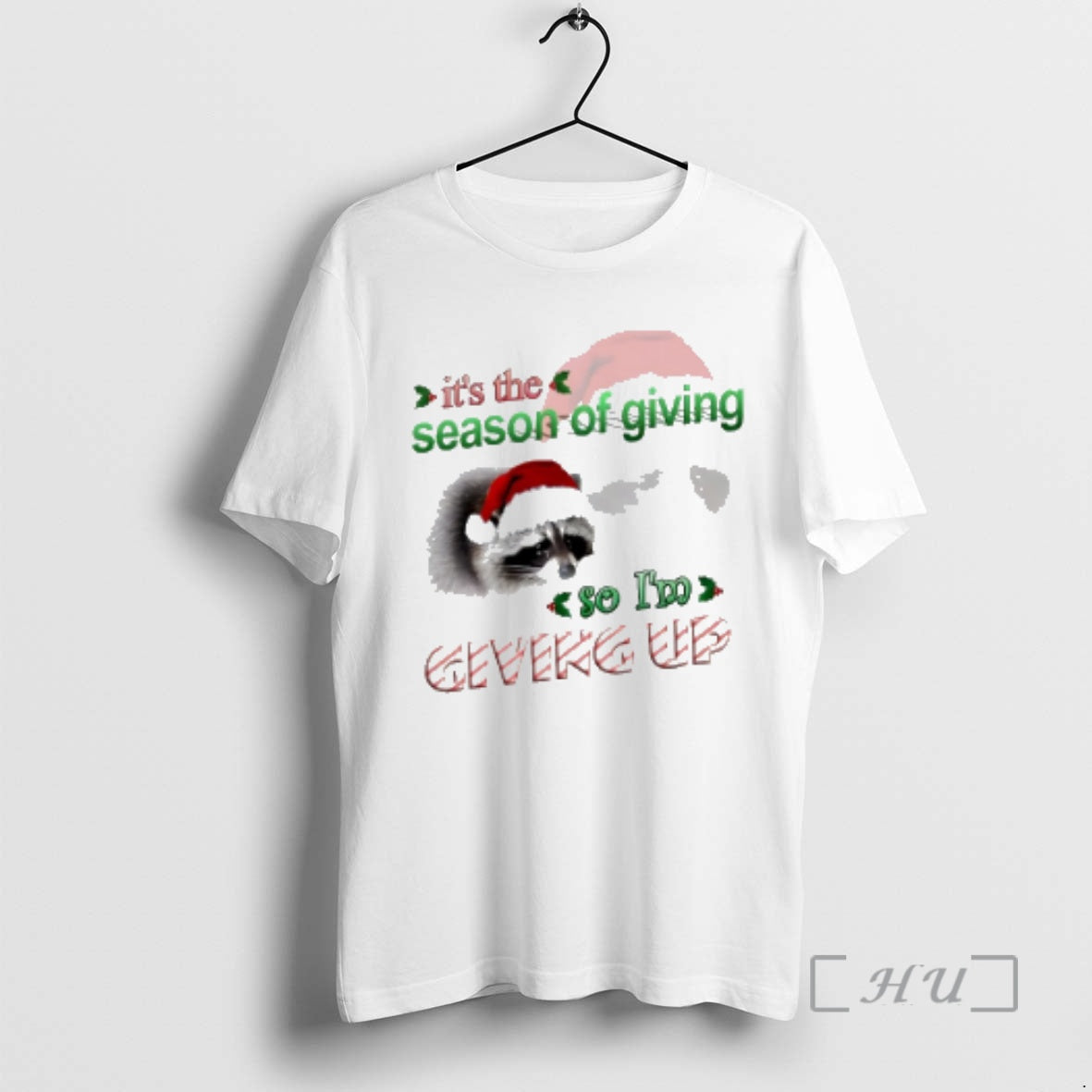 Officials Raccoon Its The Season Of Giving So Im Giving Up Christmas Premium T Shirts Hoodie, Sweatshirt | InkNestWear.com