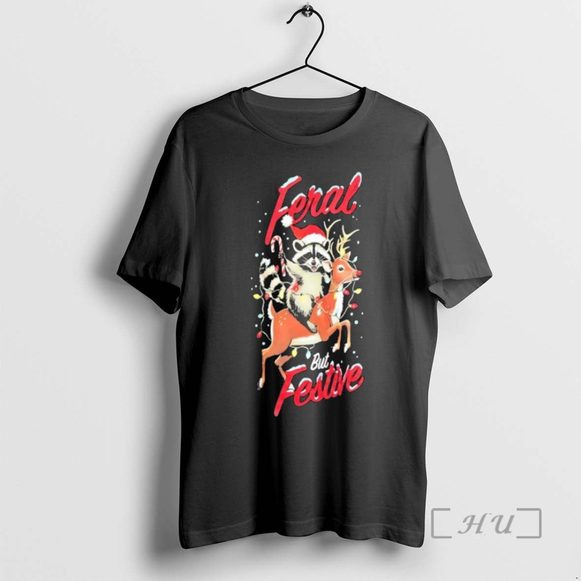 Officials Raccoon Riding Reindeer Feral But Festive Christmas T-Shirts, Hoodie, Sweatshirt | InkNestWear.com