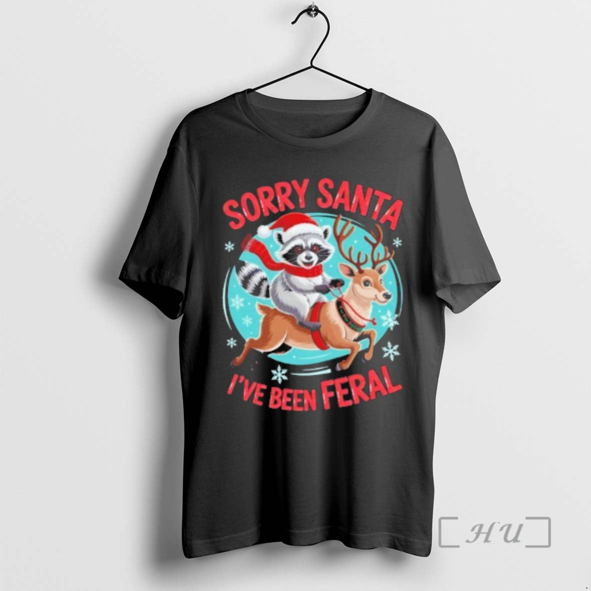 Officials Raccoon Sorry Santa Ive Been Feral Funny Christmas T-Shirts, Hoodie, Sweatshirt | InkNestWear.com