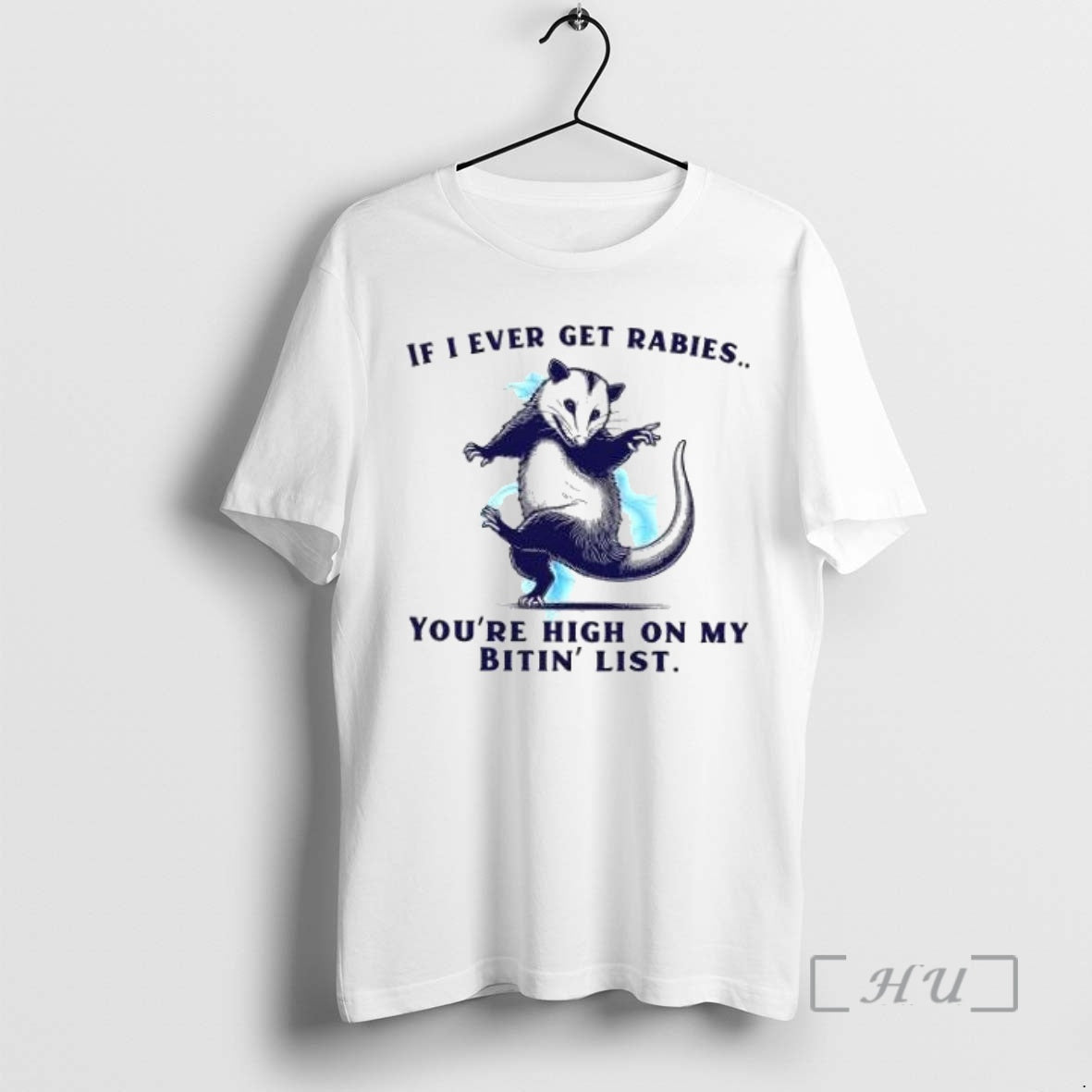 Officials Rat If I Ever Get Rabies Youre High On My Bitin List Premium T-Shirts, Hoodie, Sweatshirt | InkNestWear.com