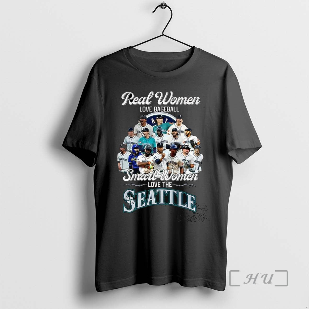 Officials Real Women Love Baseball Smart Women Love The Seattle Mariners 2025 T Shirt Sweater
