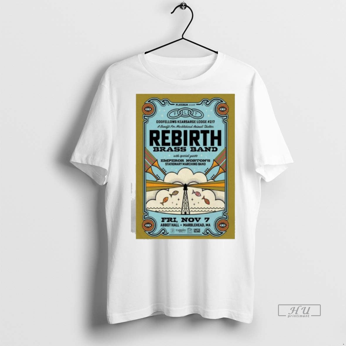 Officials Rebirth Brass Band Abbot Hall In Marblehead Ma Nov 7 2025 Premium T-Shirts, Hoodie, Sweatshirt | InkNestWear.com