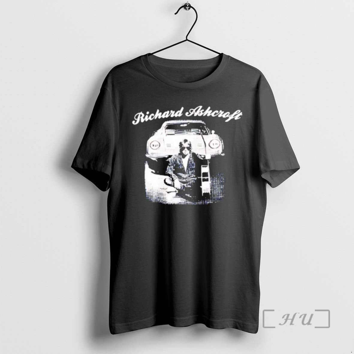 Officials Richard Ashcroft Playing Guitar Behind Car Vintage T-Shirts, Hoodie, Sweatshirt | InkNestWear.com