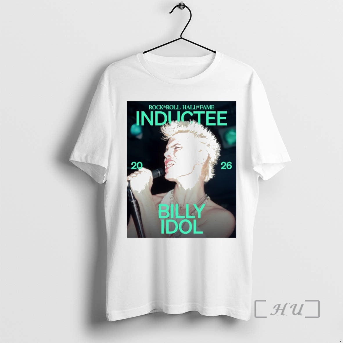 Officials Rock Roll Hall Of Fame Class Of 2026 Inductee Billy Idol Premium T Shirts