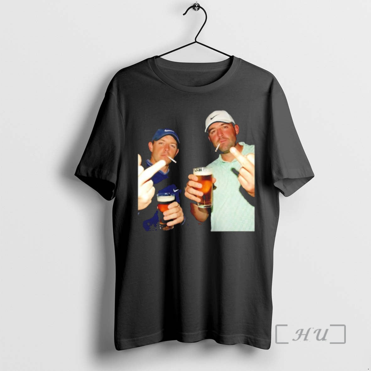 Officials Rory Mcilroy And Scottie Scheffler Golf Top Two Middle Finger Premium T Shirts Sweater