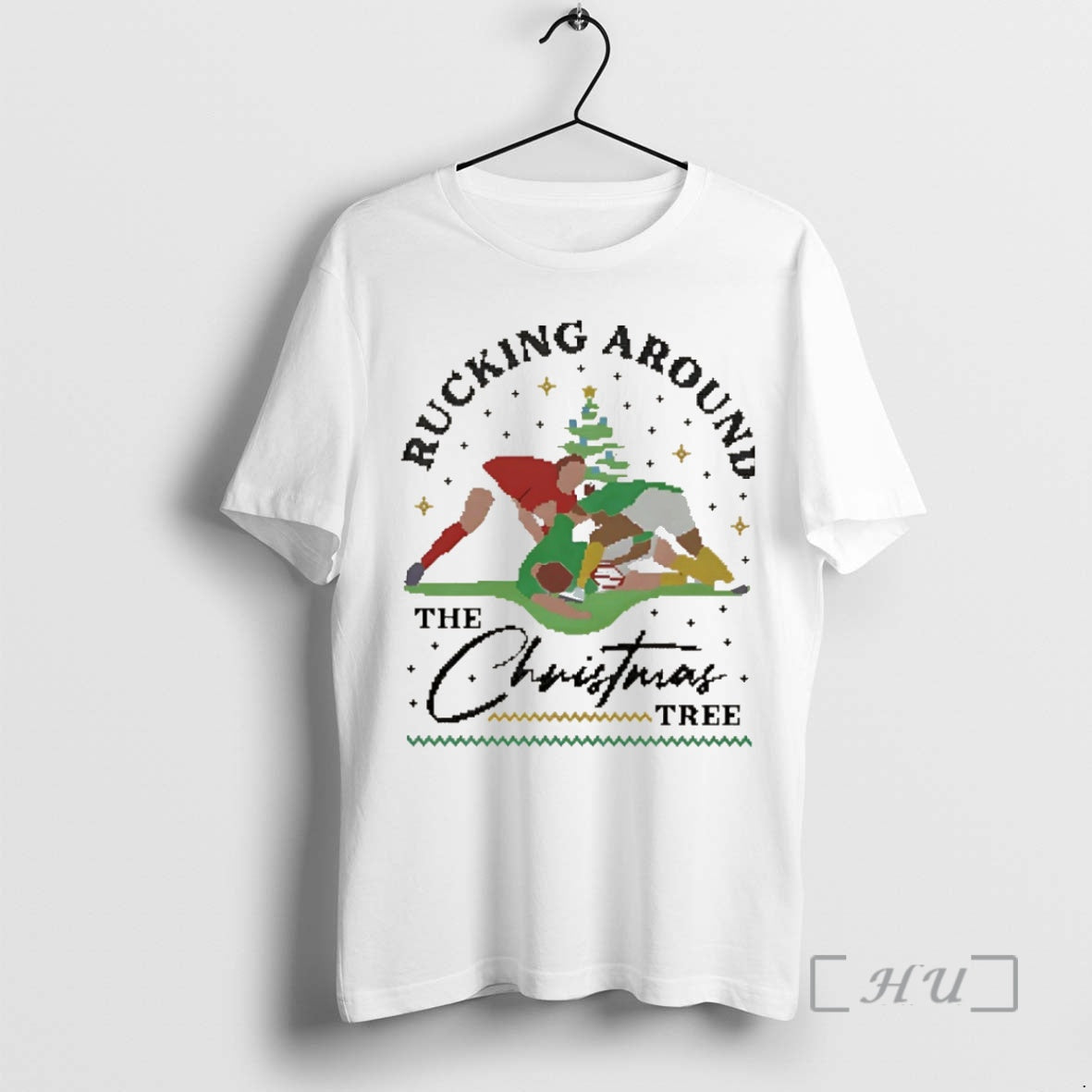 Officials Rugby Wales Rucking Around The Christmas Tree Christmas T-Shirts, Hoodie, Sweatshirt | InkNestWear.com