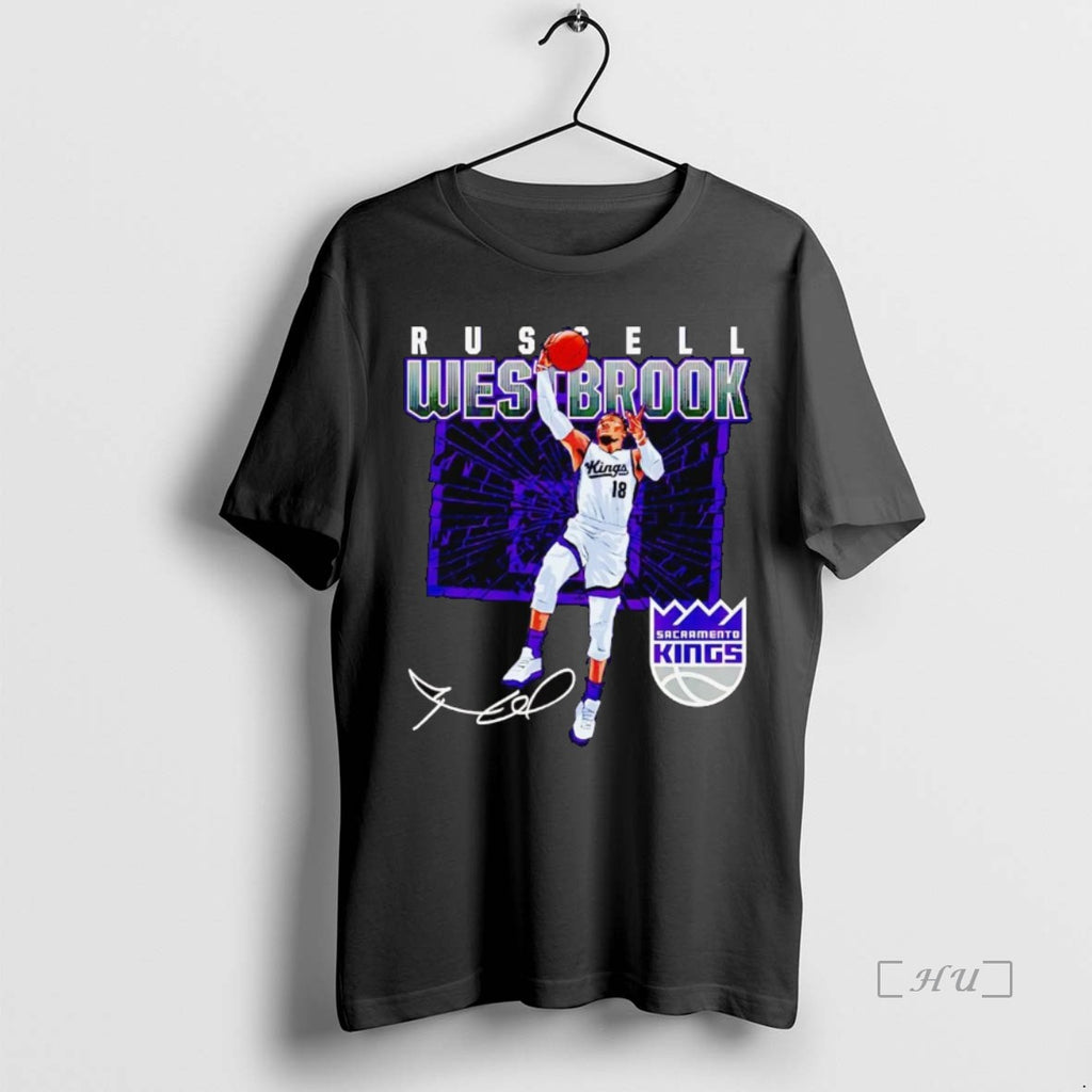 Officials Russell Westbrook Shattered Signature Sacramento Kings T-Shirts, Hoodie, Sweatshirt | InkNestWear.com