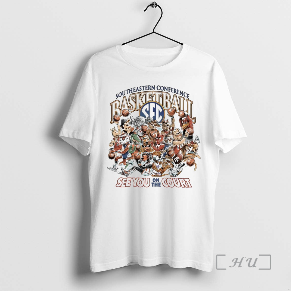 Officials Sec Basketball Teams Mascots See You On The Court T-Shirts, Hoodie, Sweatshirt | InkNestWear.com