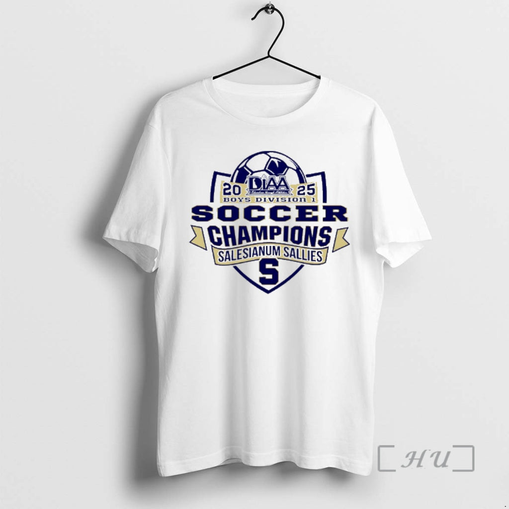 Officials Salesianum Sallies 2025 Diaa Soccer Champions Division1 T-Shirts, Hoodie, Sweatshirt | InkNestWear.com