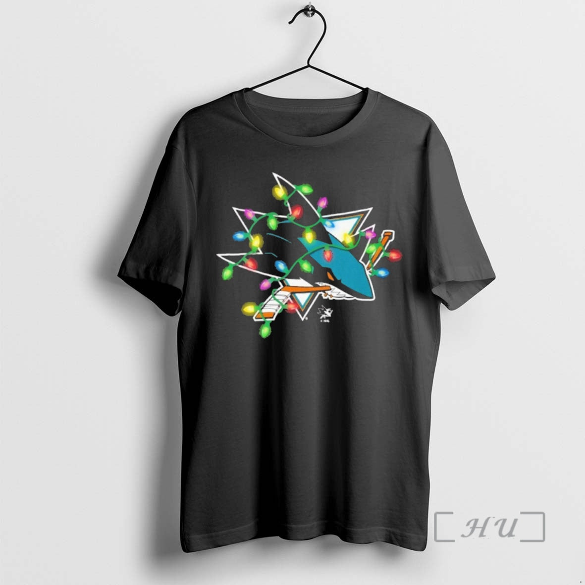 Officials San Jose Sharks Logo Lights Christmas T-Shirts, Hoodie, Sweatshirt | InkNestWear.com