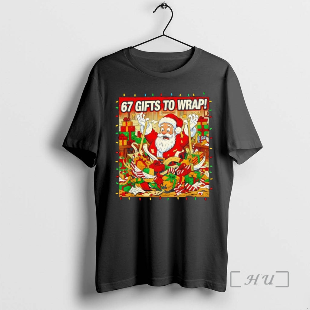 Officials Santa 67 Gifts To Wrap Christmas T-Shirts, Hoodie, Sweatshirt | InkNestWear.com
