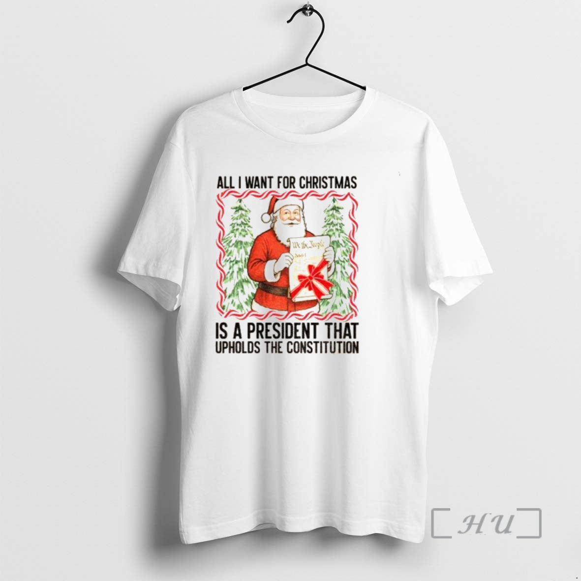 Officials Santa Claus All I Want President Upholds The Constitution Anti Trump Christmas Premium T-Shirts, Hoodie, Sweatshirt
