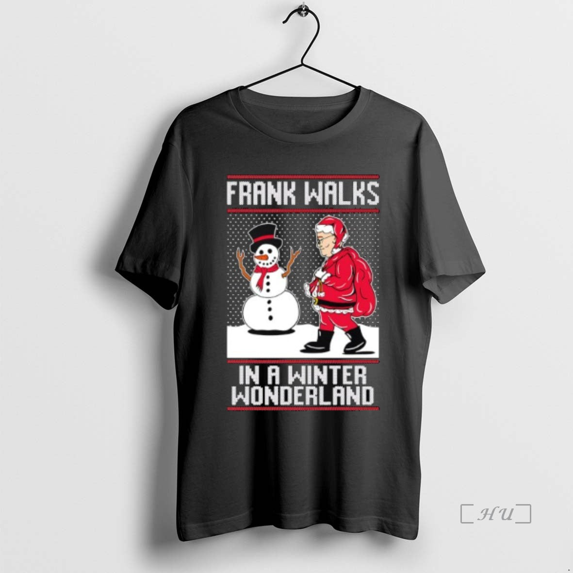 Officials Santa Claus Frank Walks In A Winter Wonderland T-Shirts, Hoodie, Sweatshirt | InkNestWear.com