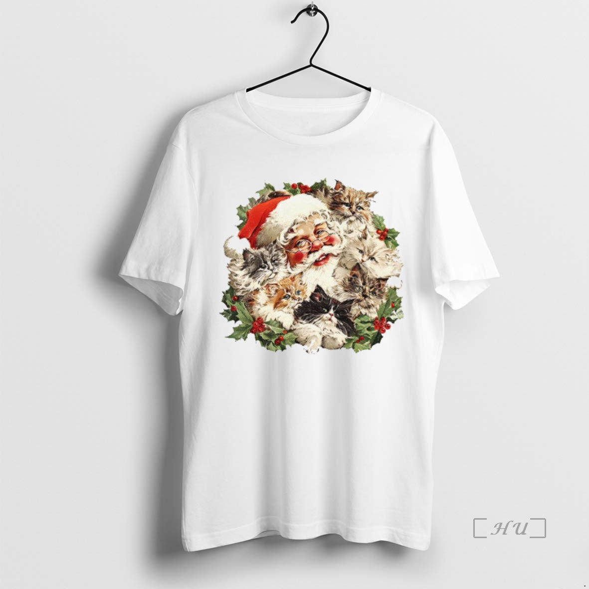 Officials Santa Claus Kittens Christmas Retro 90s T-Shirts, Hoodie, Sweatshirt | InkNestWear.com