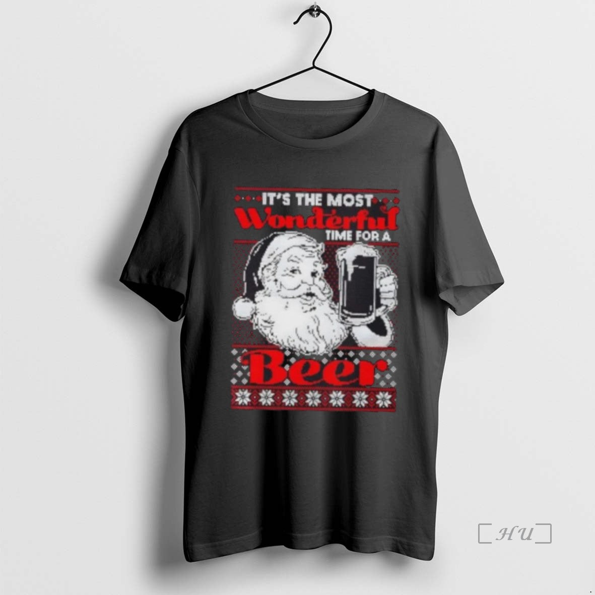 Officials Santa Claus Its The Most Wonderful Time For A Beer Tacky Christmas Premium T-Shirts, Hoodie, Sweatshirt