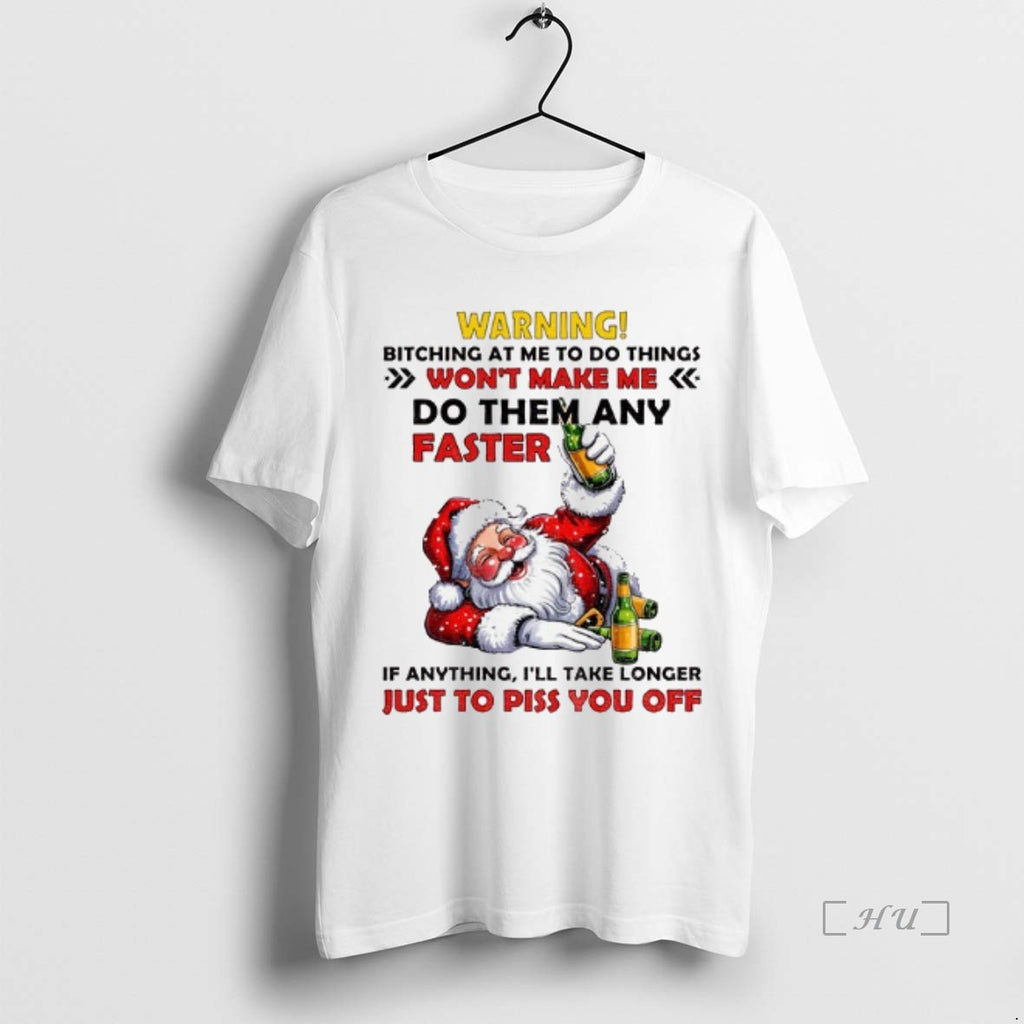 Officials Santa Claus Warning Bitching At Me To Do Things Wont Make Me Do Them T-Shirts, Hoodie, Sweatshirt | InkNestWear.com