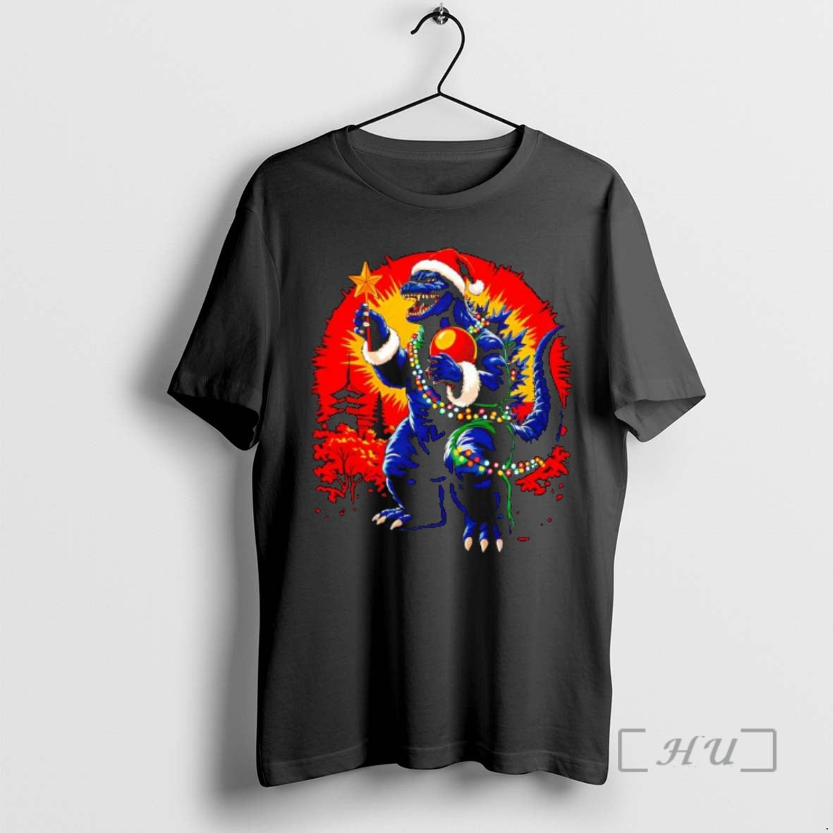 Officials Santa Godzilla Hilarious Holiday Horror T-Shirts, Hoodie, Sweatshirt | InkNestWear.com