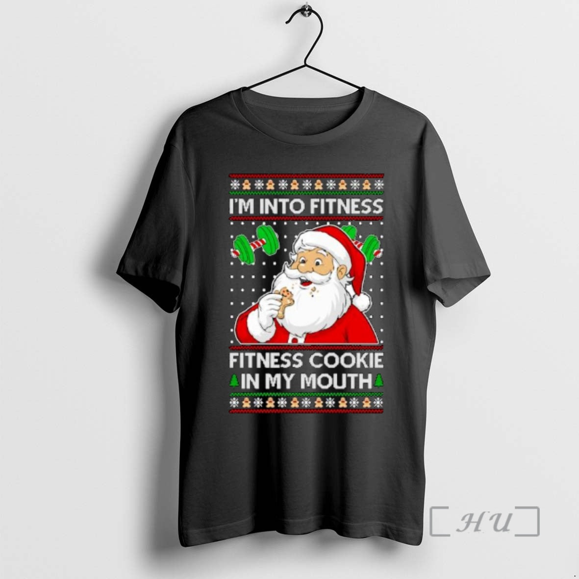 Officials Santa Im Into Fitness Cookie In My Mouth Ugly Christmas Ornaments Premium T Shirts Hoodie, Sweatshirt