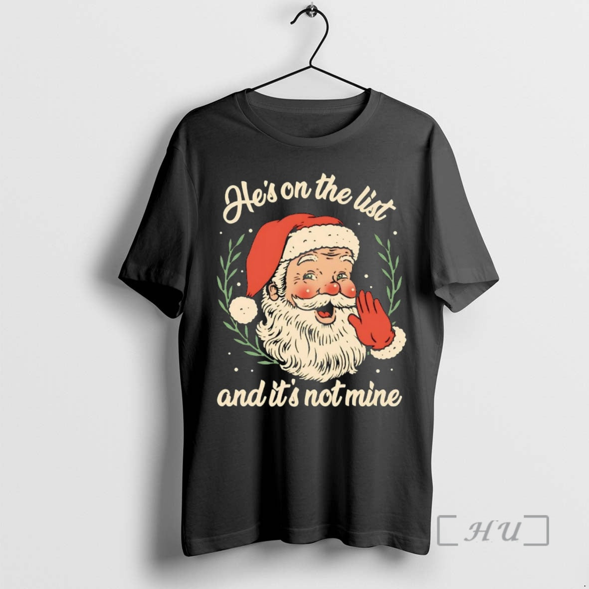 Officials Santa Hes On The List And Its Not Mine Anti Trump Epstein List Premium T-Shirts, Hoodie, Sweatshirt