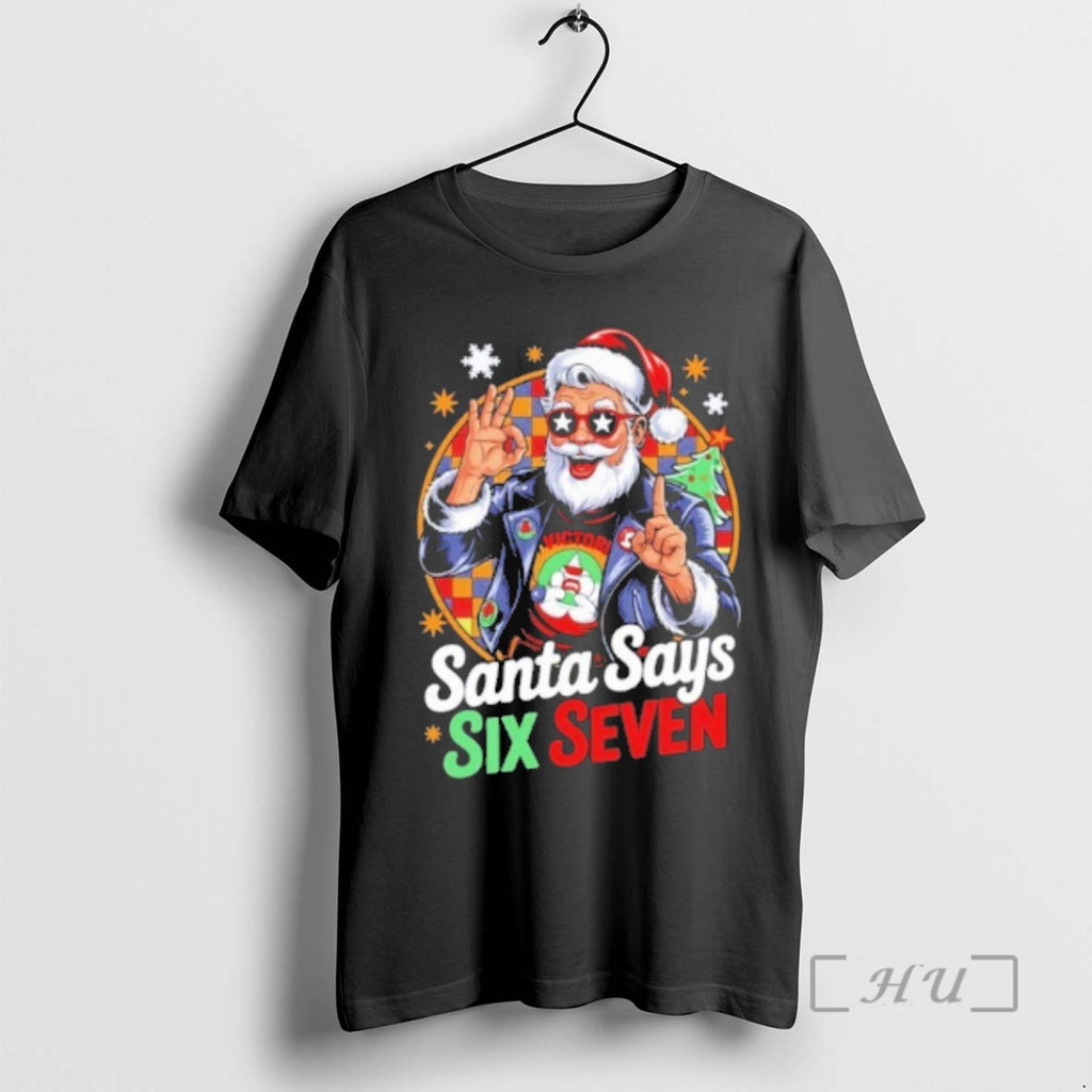 Officials Santa Says Six Seven 67 Meme Funny Christmas T-Shirts, Hoodie, Sweatshirt | InkNestWear.com