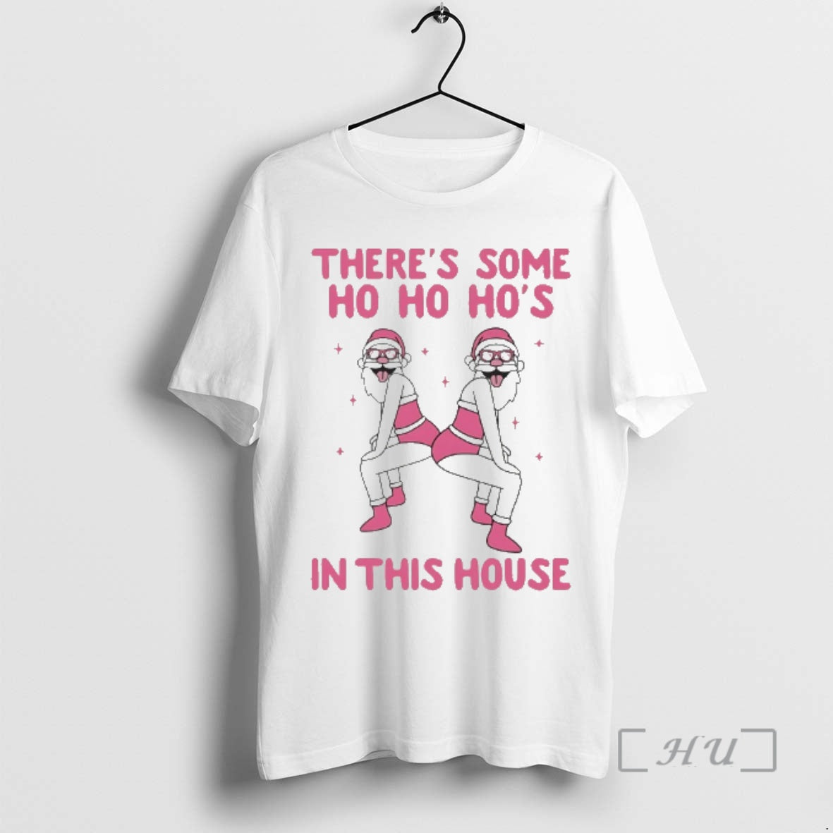 Officials Santa Theres Some Ho Ho Hos In This House Christmas 2025 Premium T Shirts Hoodie, Sweatshirt | InkNestWear.com