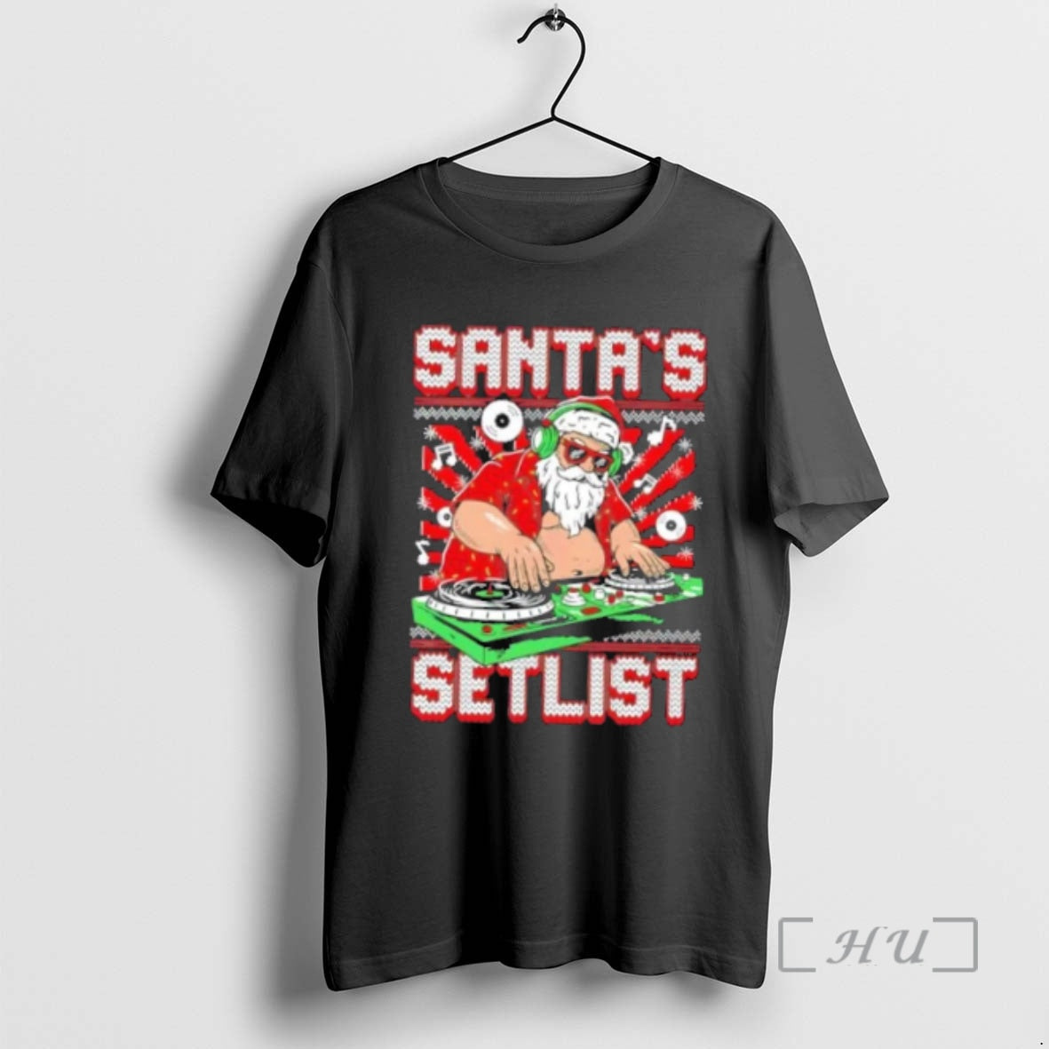 Officials Santas Dj Setlist Christmas Ugly T-Shirts, Hoodie, Sweatshirt | InkNestWear.com