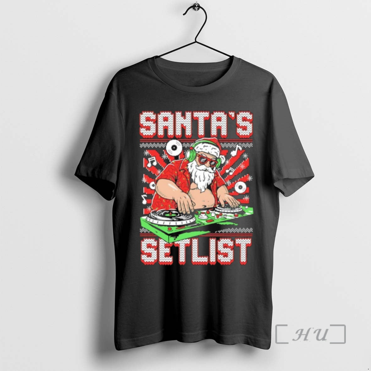 Officials Santas Setlist Dj Christmas Ugly T-Shirts, Hoodie, Sweatshirt | InkNestWear.com