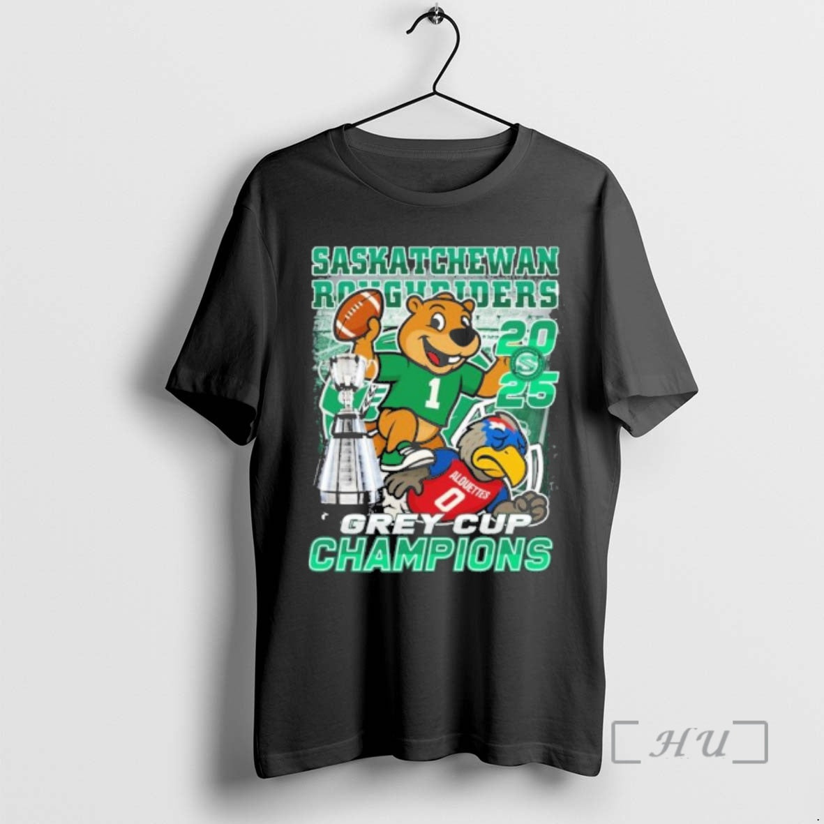 Officials Saskatchewan Roughriders Mascot Beat Alouettes 2025 Grey Cup Champions T-Shirts, Hoodie, Sweatshirt